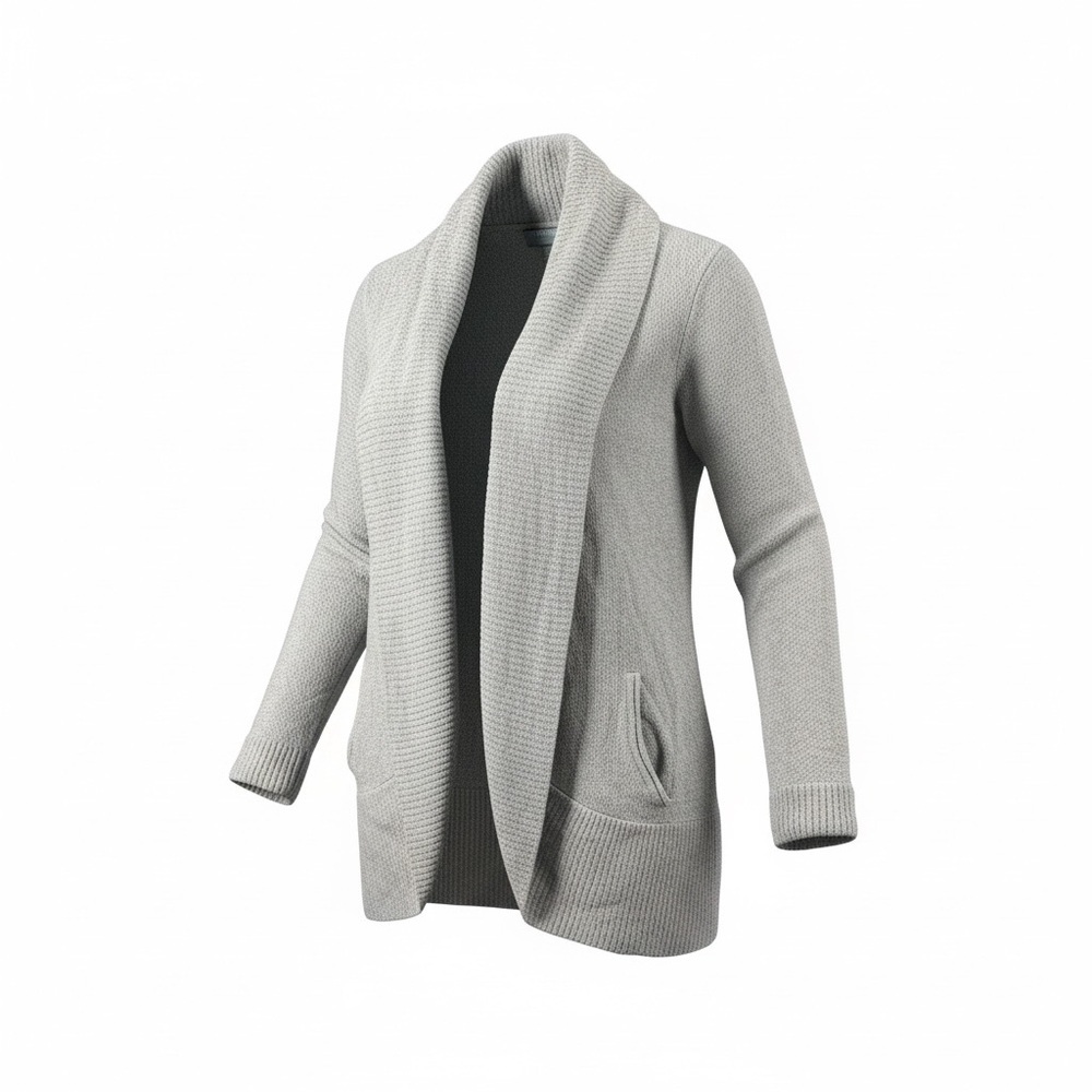 Barefoot Dream Cardigan Shawl Neck Sweater Khaki Color Size Medium